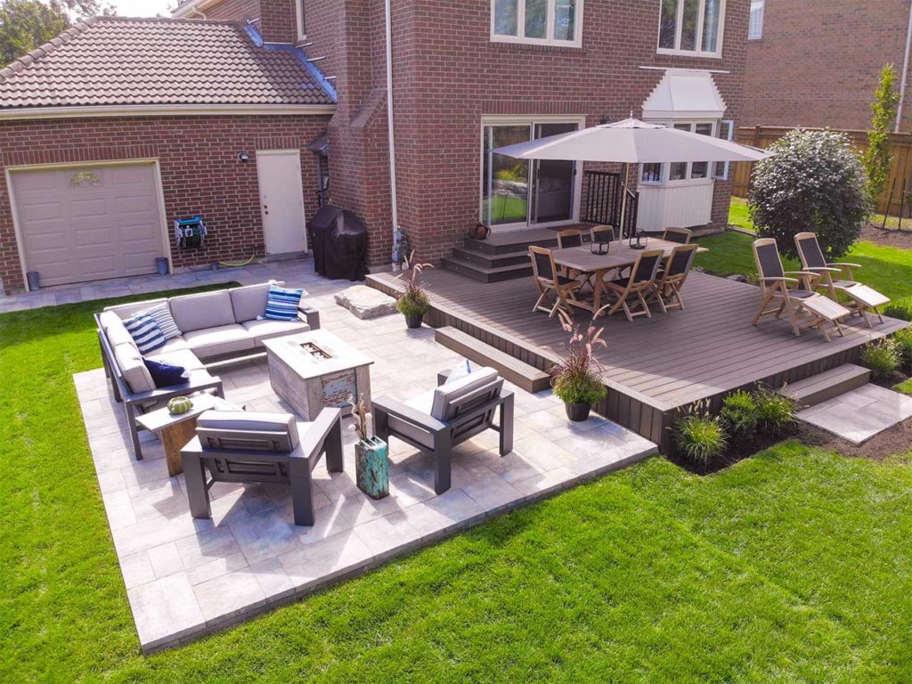 custom interlock and trex deck